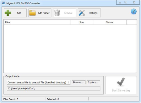 Mgosoft PCL To PDF Converter 12.3.4