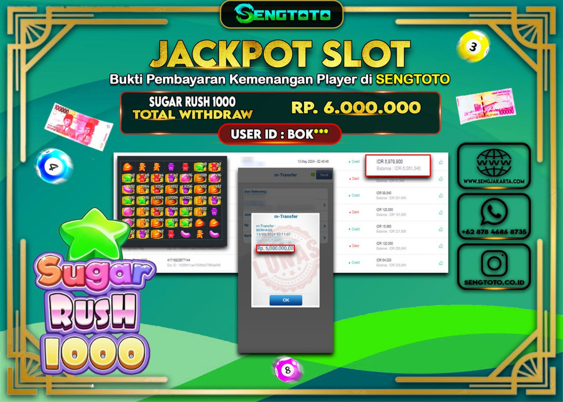 BUKTI PEMBAYARAN SLOT SUGAR RUSH 1000