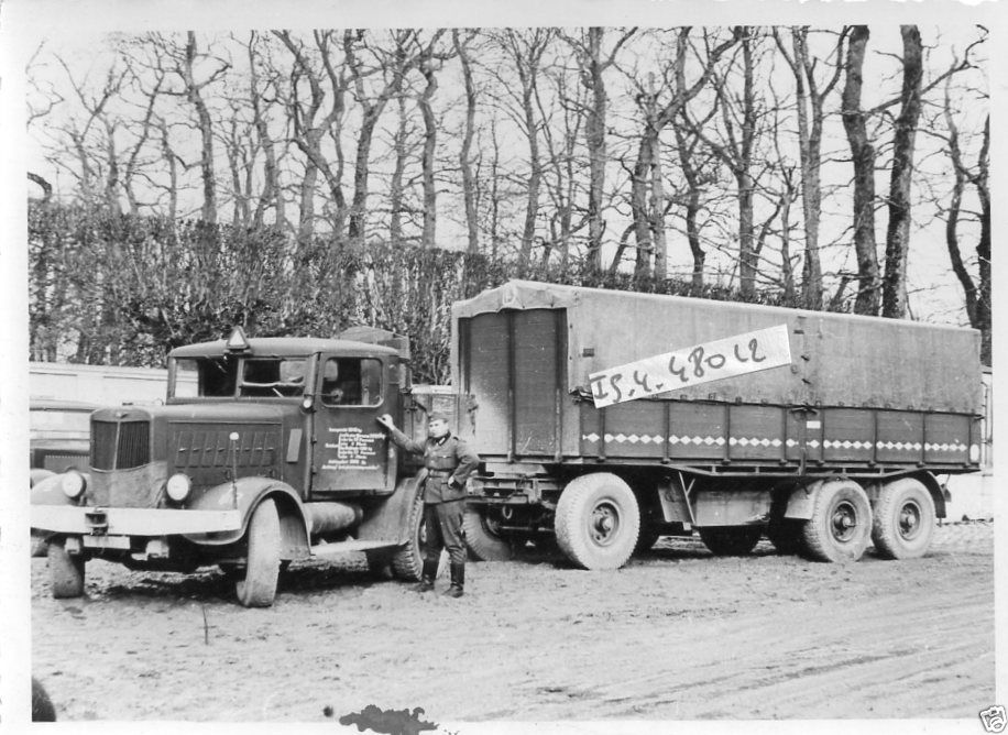 Wehmacht LKW mit Anhänger