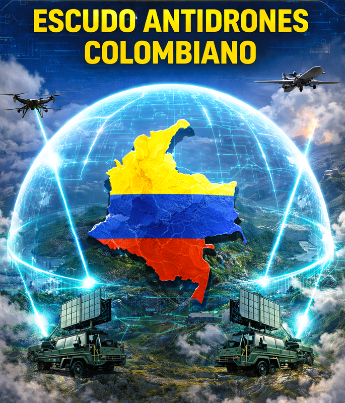 Colombia revela su proyecto Escudo Nacional Antidrones