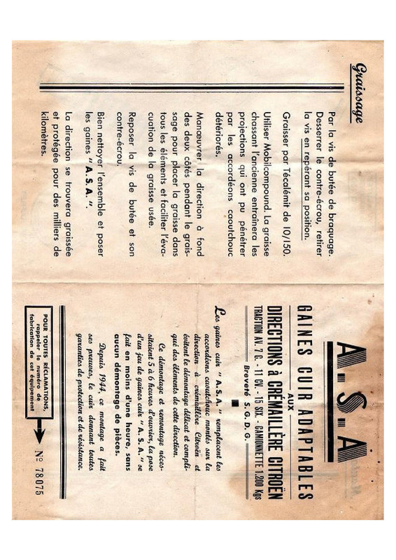 Page 1 - Remplacement des soufflets de crémaillè