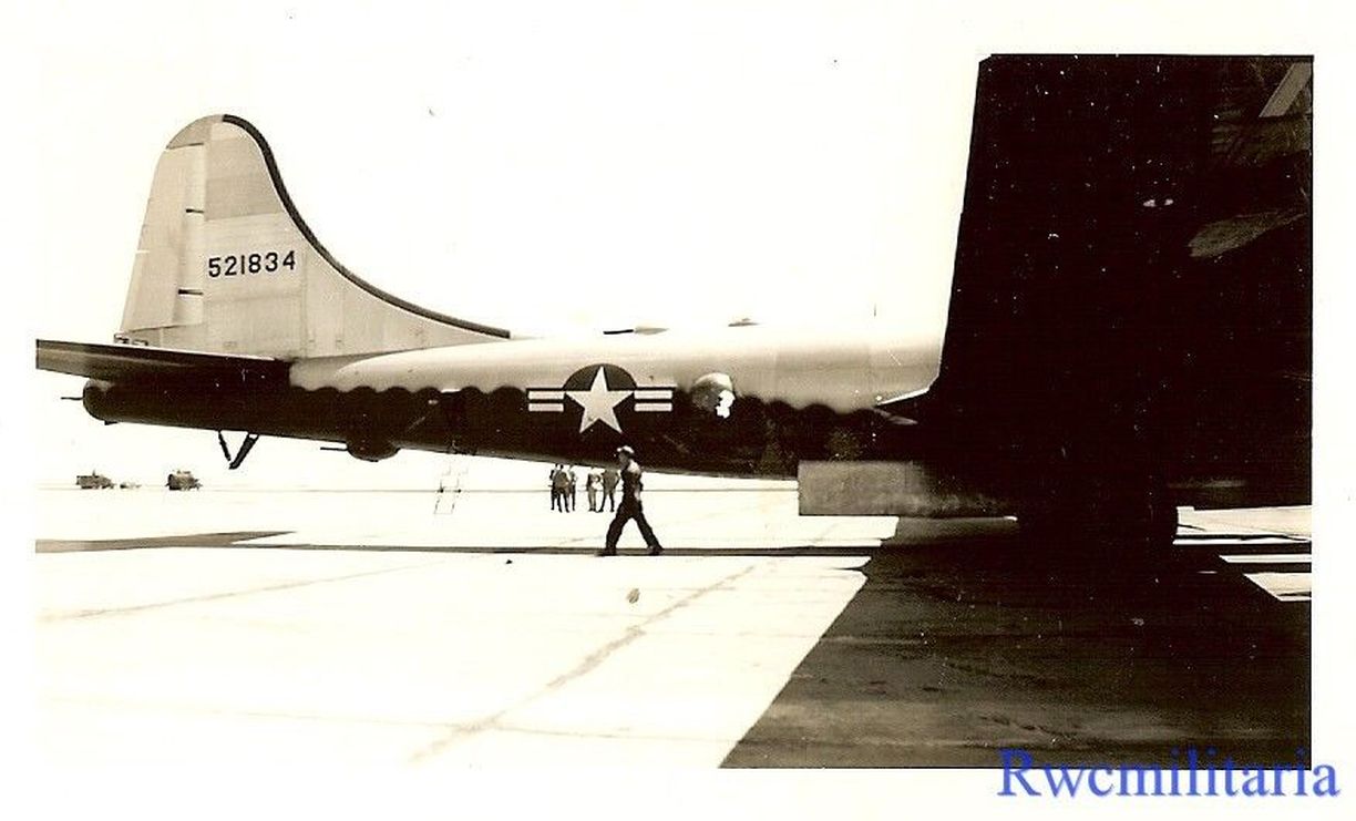 B-29 Bomber (#45-21834) Parked on Tarmac