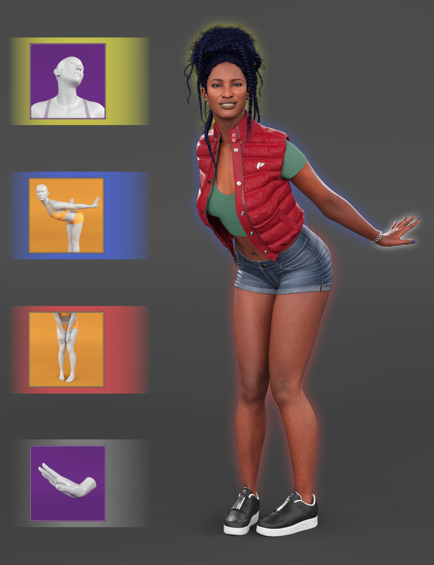 NG Build Your Own Bending Poses for Genesis 9