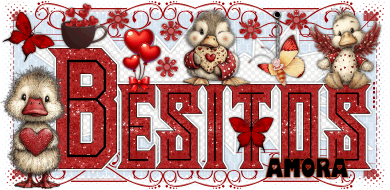 Besos Loving Ducks amora