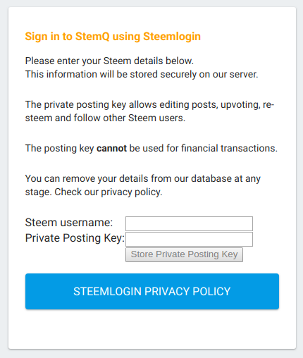 Steem details form