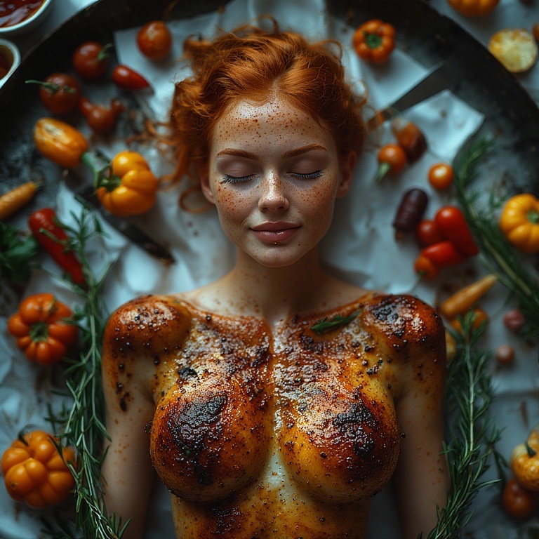 Garden wedding wom served Redhair 1 47