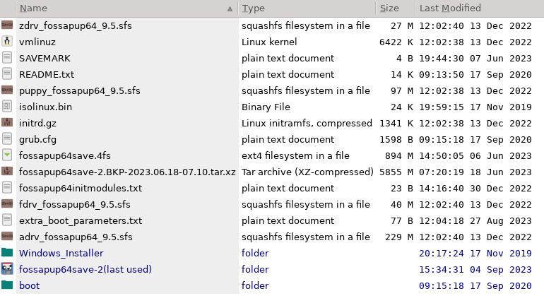 nvme-2 fossapup folder