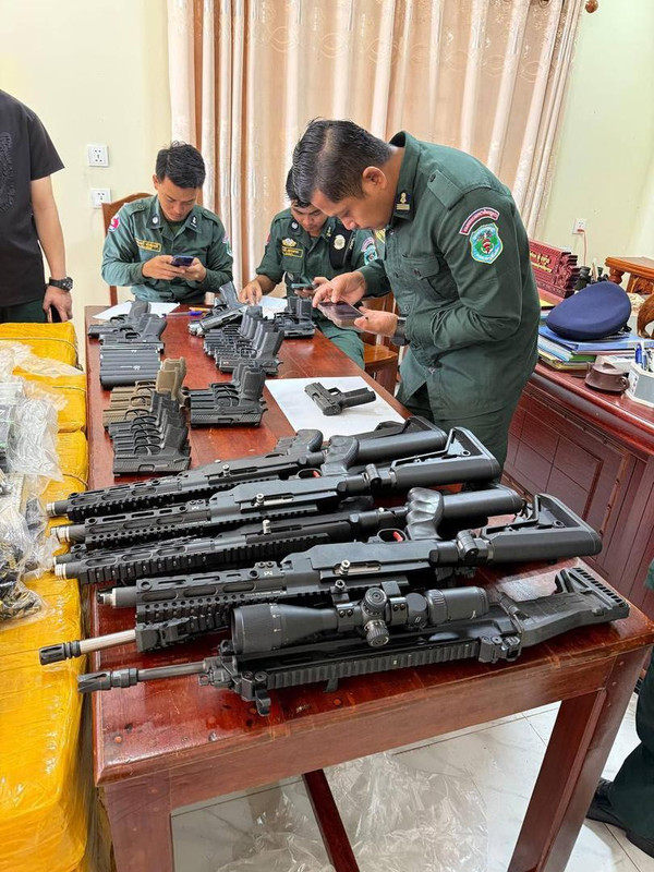 seven chinese arrested 840kg drugs guns koh russei cambodia news 2026 456666