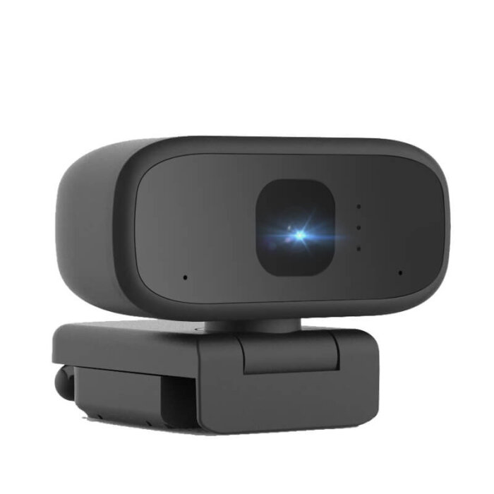Cámara web Full HD 1080p con micrófono integrado.