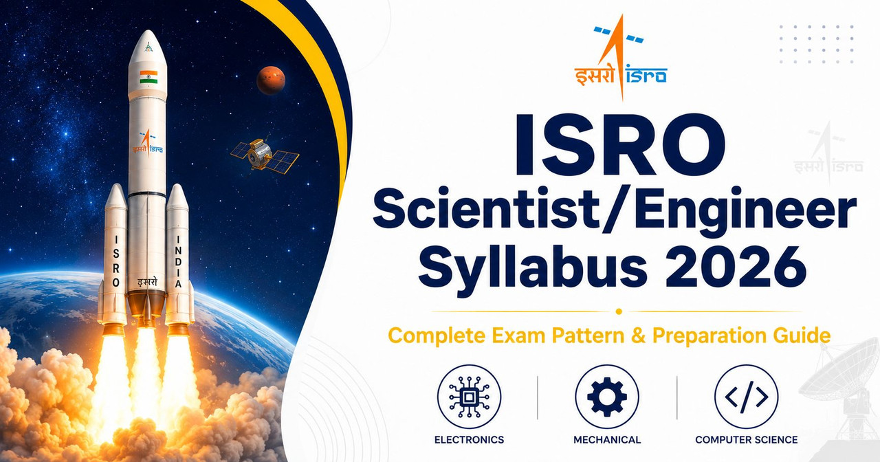 ISRO Scientist Engineer syllabus 2026 exam pattern and preparation guide illustration