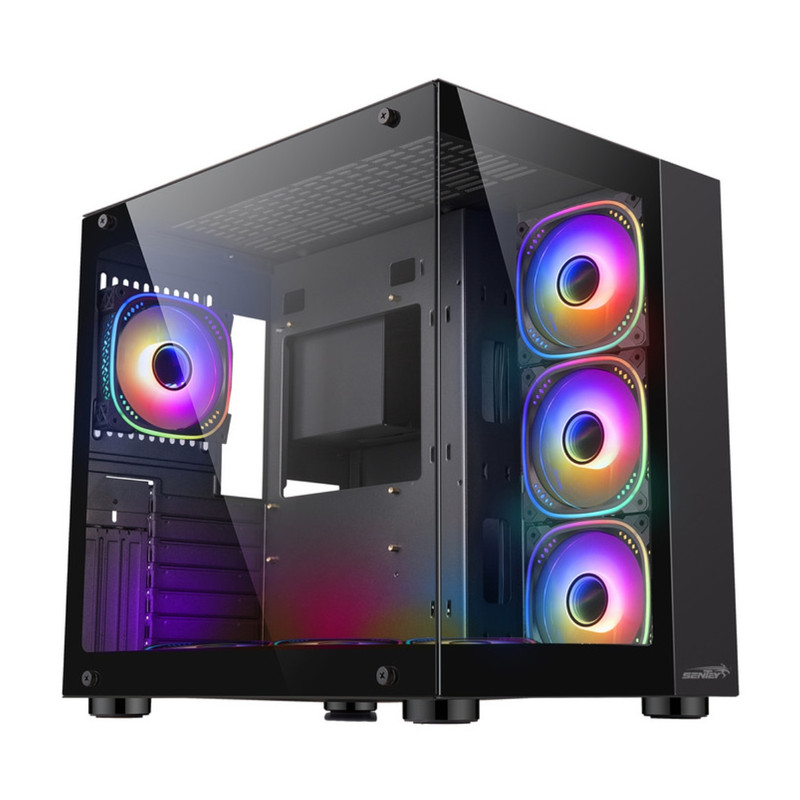GABINETE SENTEY A40 BLACK 7X120MM ARGB FAN VIDRIO TEMPLADO