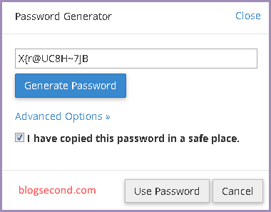 Password Generator di cPanel