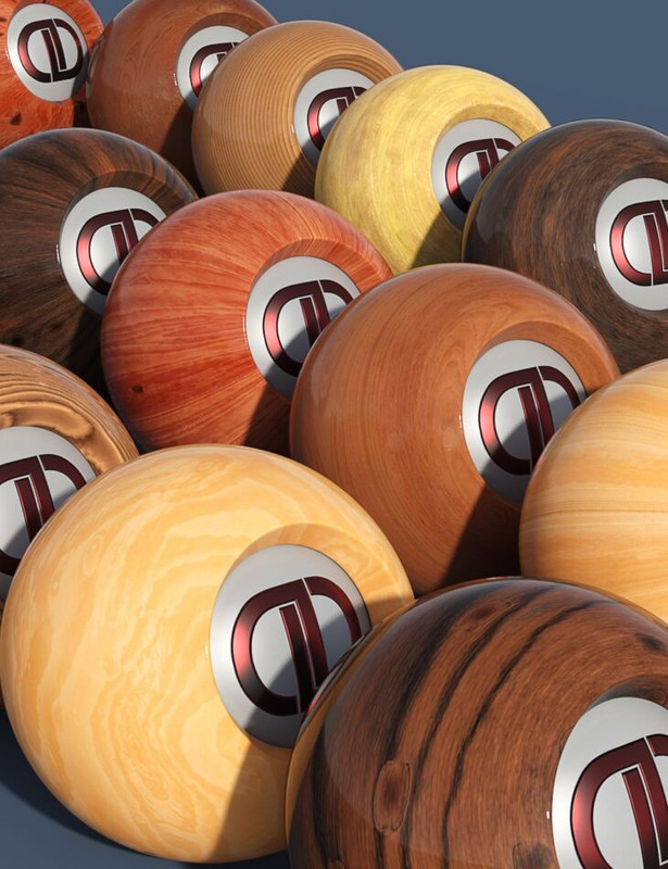 DD PBR Varnished Wood Shaders for Iray Vol 2