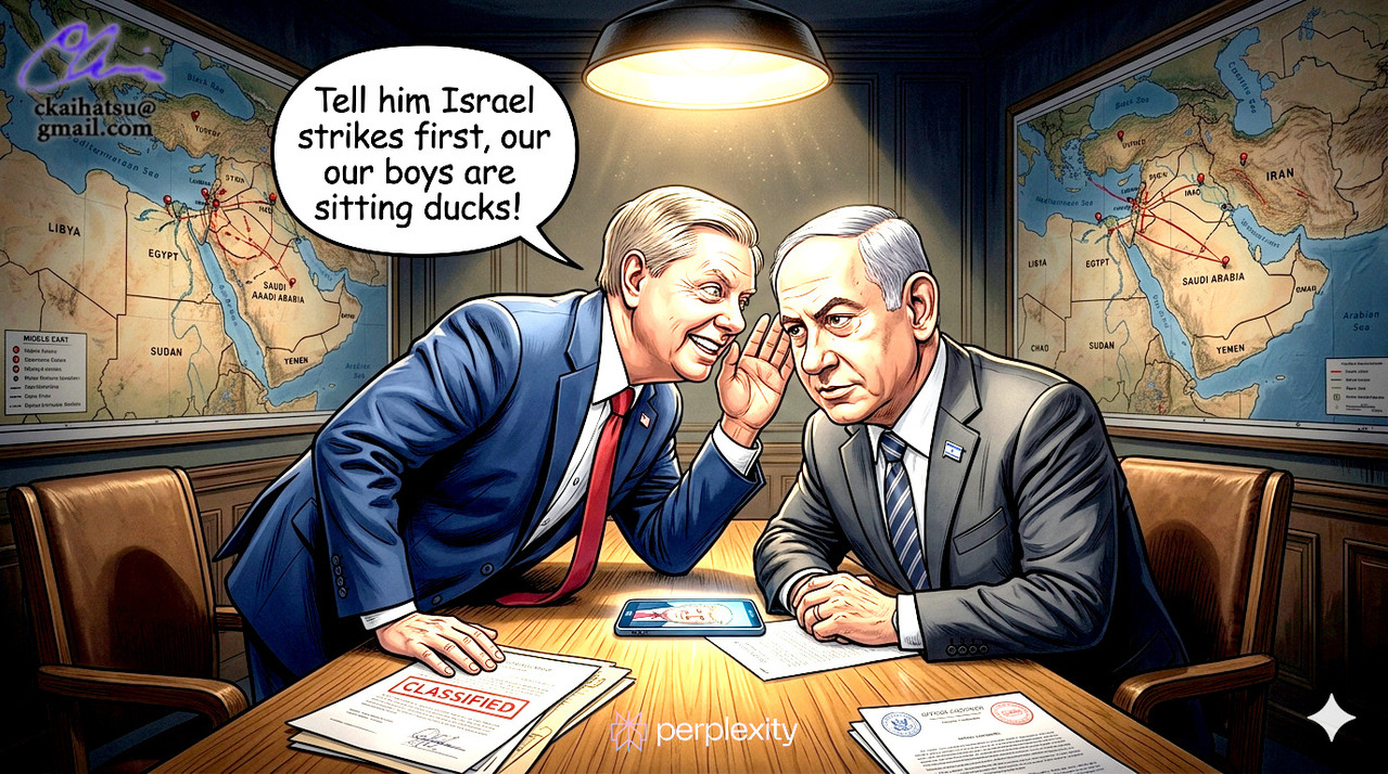 260311 Lindsey Graham Trump whisperer to Netanyahu Gemini Generated Image 3nvibq3nvibq3nvi png xc