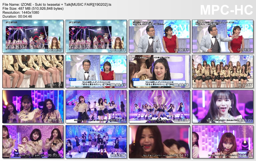 IZONE - Suki to Iwasetai   Talk[MUSIC FAIR][190202].ts_thumbs_[2
