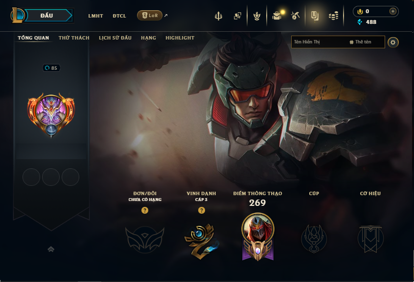 Acc LMHT # - Không Khung