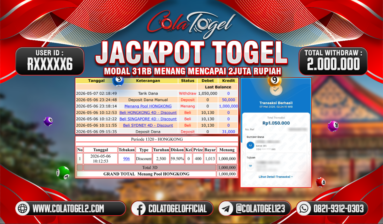 JACKPOT HONGKONG LOTTO!!