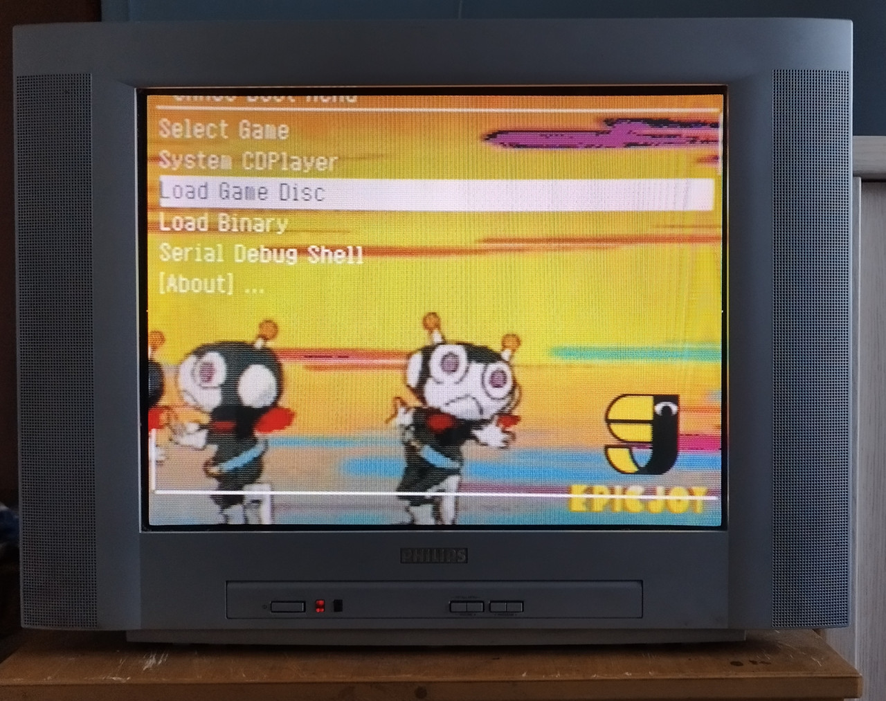 Opcja Load Game Disc