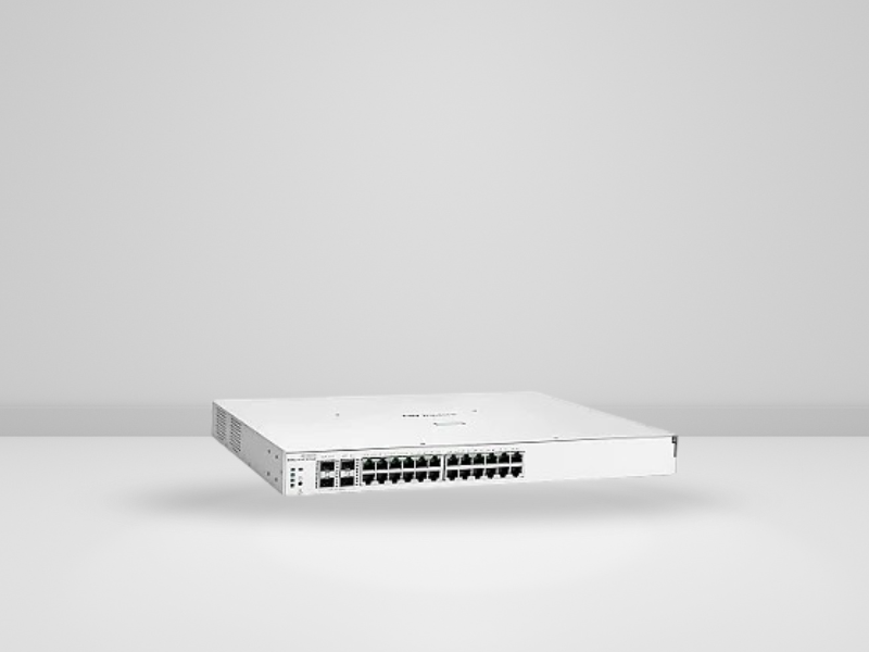 Tela de configuração de portas PoE no portal web Aruba Instant On, demonstrando o controle de energia.