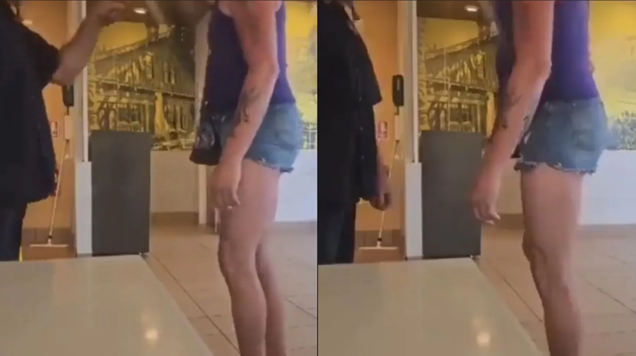 Video: Padre evita que mujer trans entre al baño donde está su hija