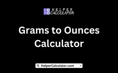 Grams to Ounces Calculator