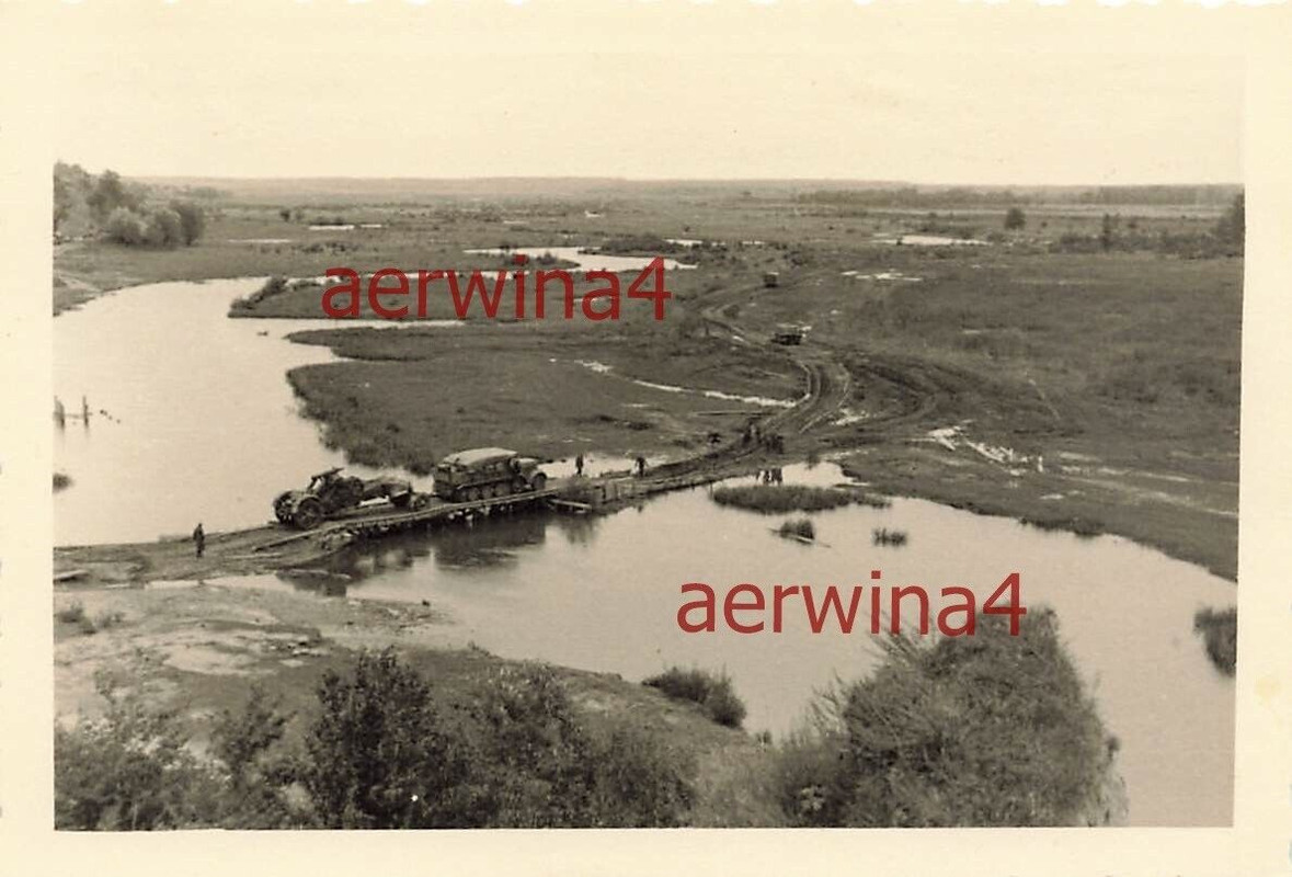 21cm Mörser 18 mit Zugmaschine Sd. Kfz. 8 Beresina Brücke Ostfront