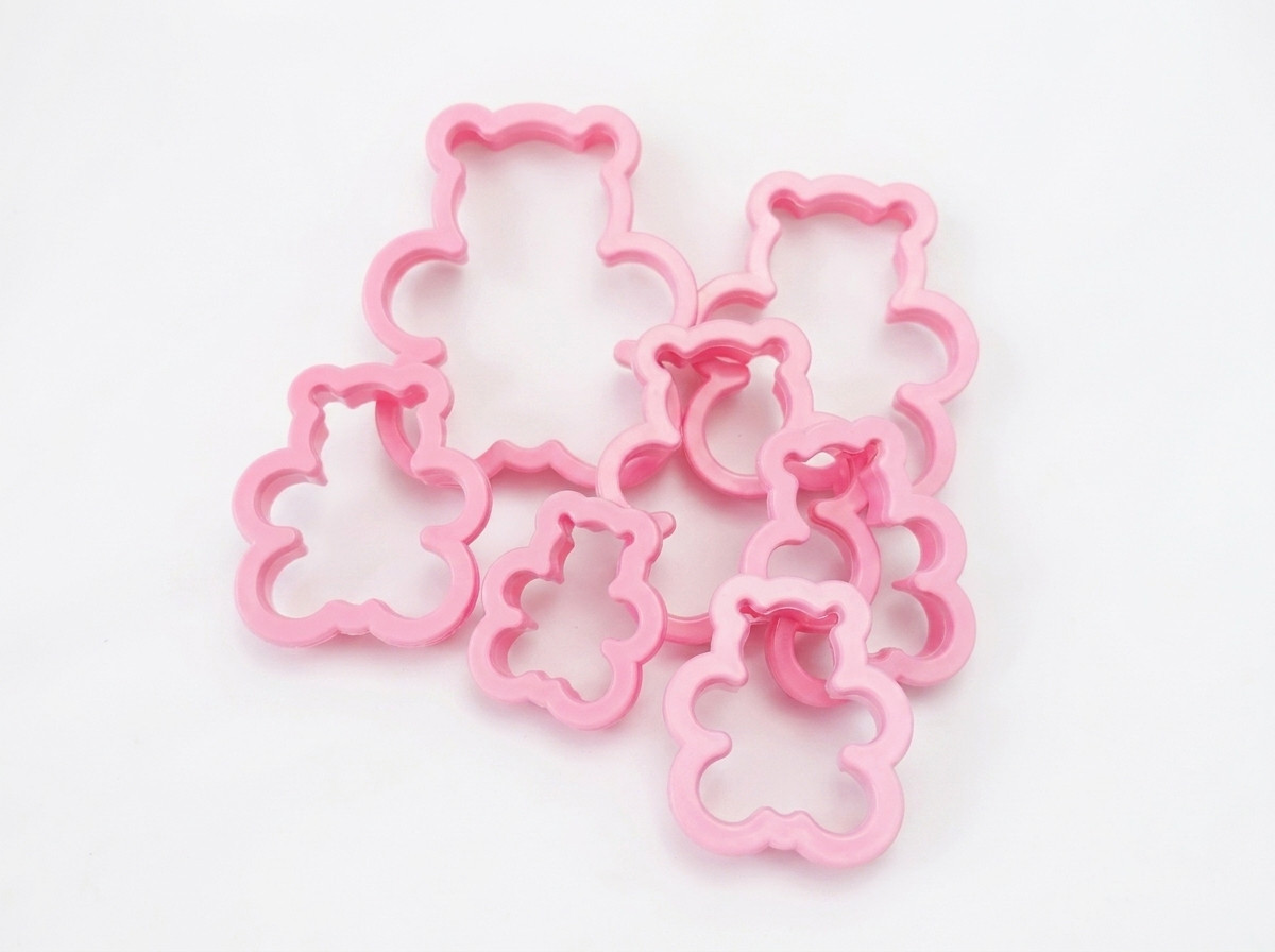 Molde cortador de osos marcador de pasta fondant fomi manualidad x7pz