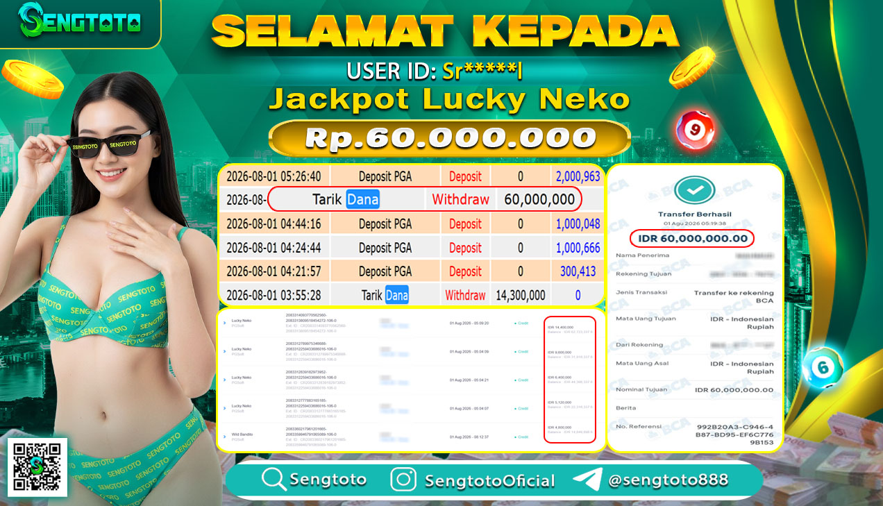 BUKTI PEMBAYARAN SLOT LUCKY NEKO