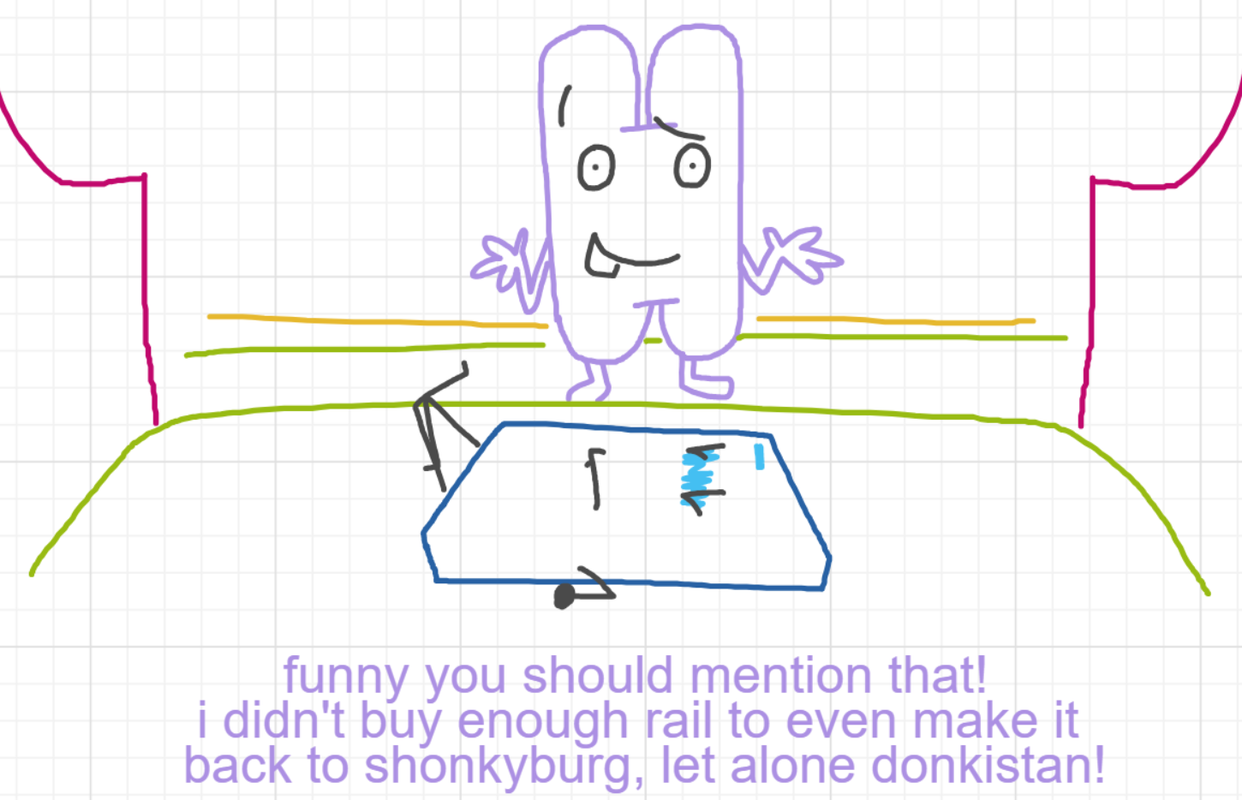 A panel from A Murder On The, episode six of the Board Boards object show by Furretwalk/WalkingFurret.