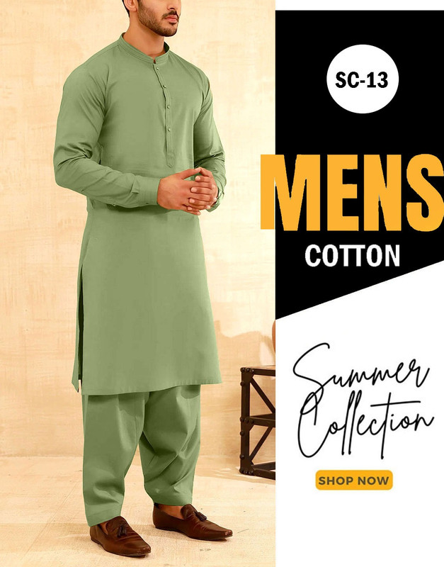 IB Swiss Fashion Men’s Unstitched Shalwar Kameez – Premium Soft Egyptian Cotton Fabric | Summer Collection Pakistan