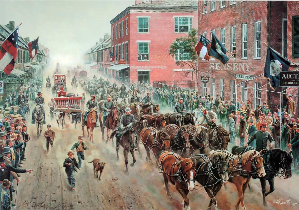 Civil americana,Winchester,Caballos de Hierro, Hombres de Acero,Winchester, Virginia, junio de 1861.