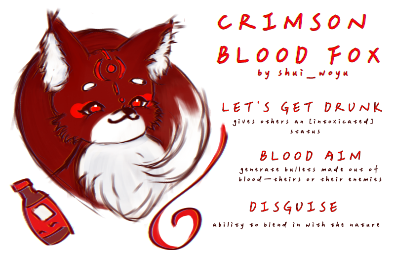 Crimson Blood Fox Cale