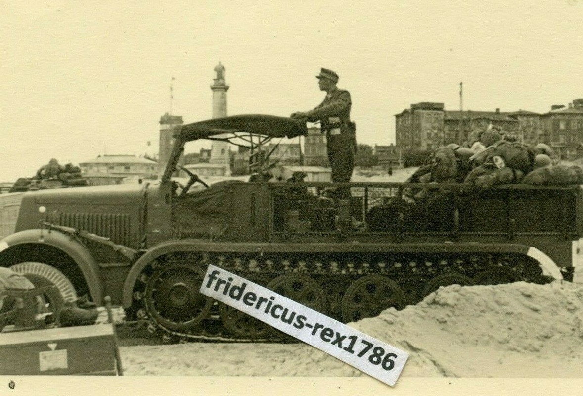 Foto Sd Kfz 7 Halbkette ohne Flak Aufbau mit Ausrüstung