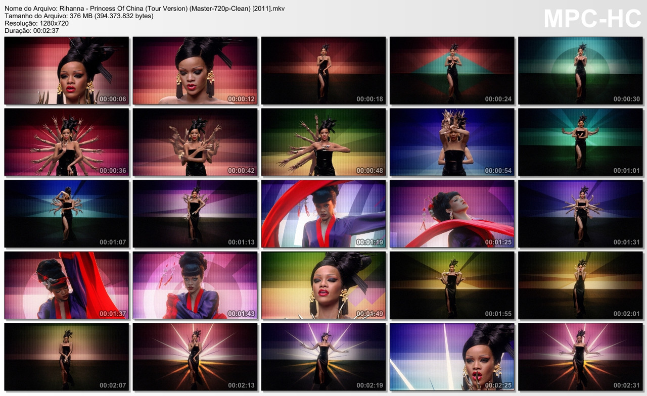 Rihanna - Princess Of China (Tour Version) (Master-720p-Clean) [2011]