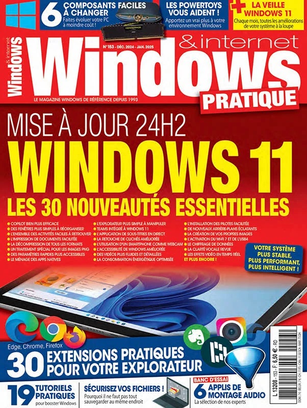 Windows & Internet Pratique - Décembre 2024 - Janvier 2025 [PDF]