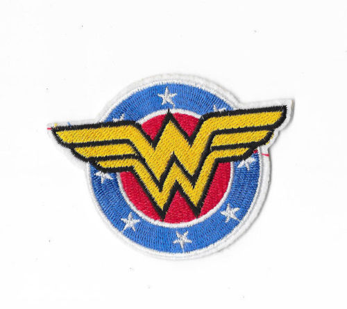 Wonder Woman Embroidered Iron On Sew on Patch Super hero embroidery badge