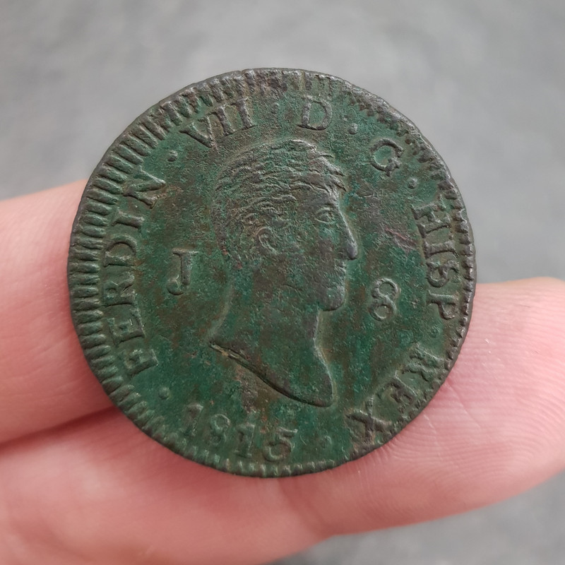 8 Maravedís de Fernando VII - Jubia, 1815  "un viejo verde" 20210319-204252