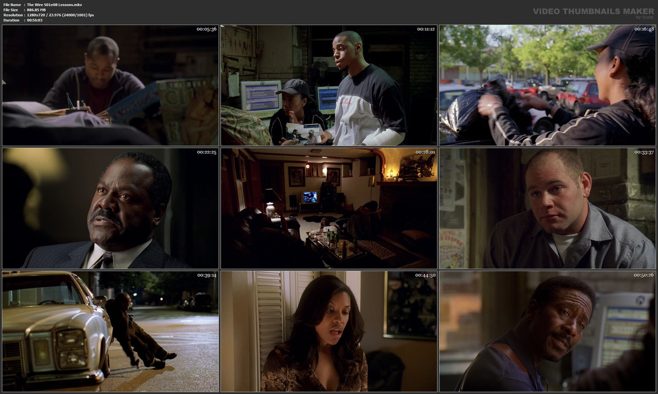 The Wire S01e08 Lessons.mkv