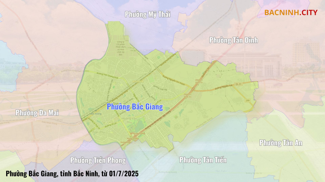 Phuong Bac Giang Bac Ninh 2025 Vi tri Chủ tịch Bắc Ninh: Không để ngập úng trở thành 'thương hiệu' của phường Bắc Giang