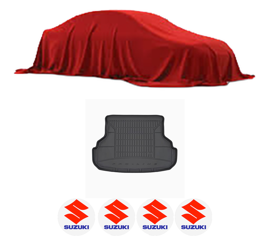 Tavita Portbagaj SUZUKI SX4 Saloon (GY, RW) din 2007, Protectie Portbagaj Auto, 4x Stickere auto cu SUZUKI
