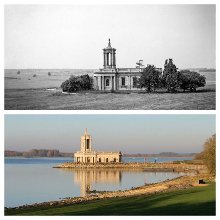 Endroits abandonnes - Page 4 Normanton-Church-Rutland-UK-1970-2017