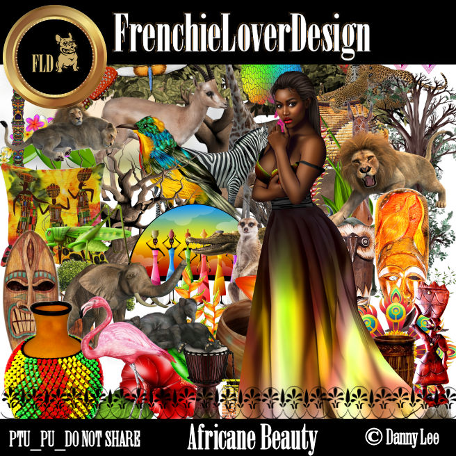 FrenchieLoverDesign_Africane Beauty