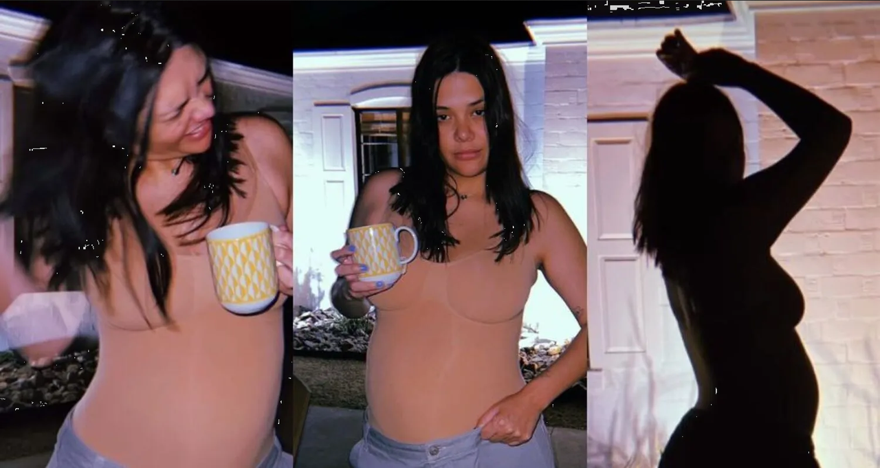 A nada de dar a luz, Yuridia presume su pancita de embarazada