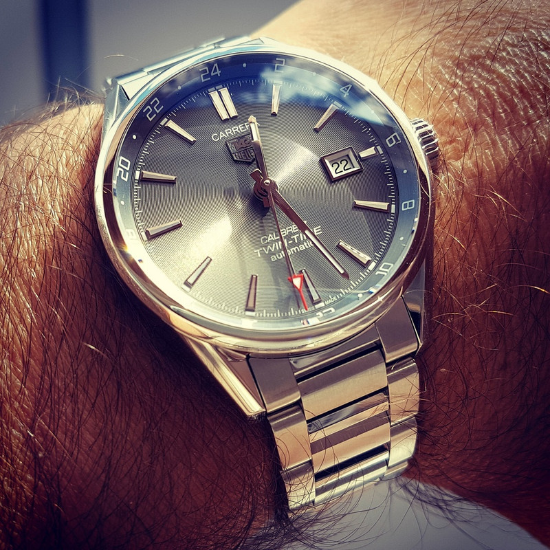 Tag Heuer Carrera Twin Time 41mm Caliber 7 WAR2012  (1)