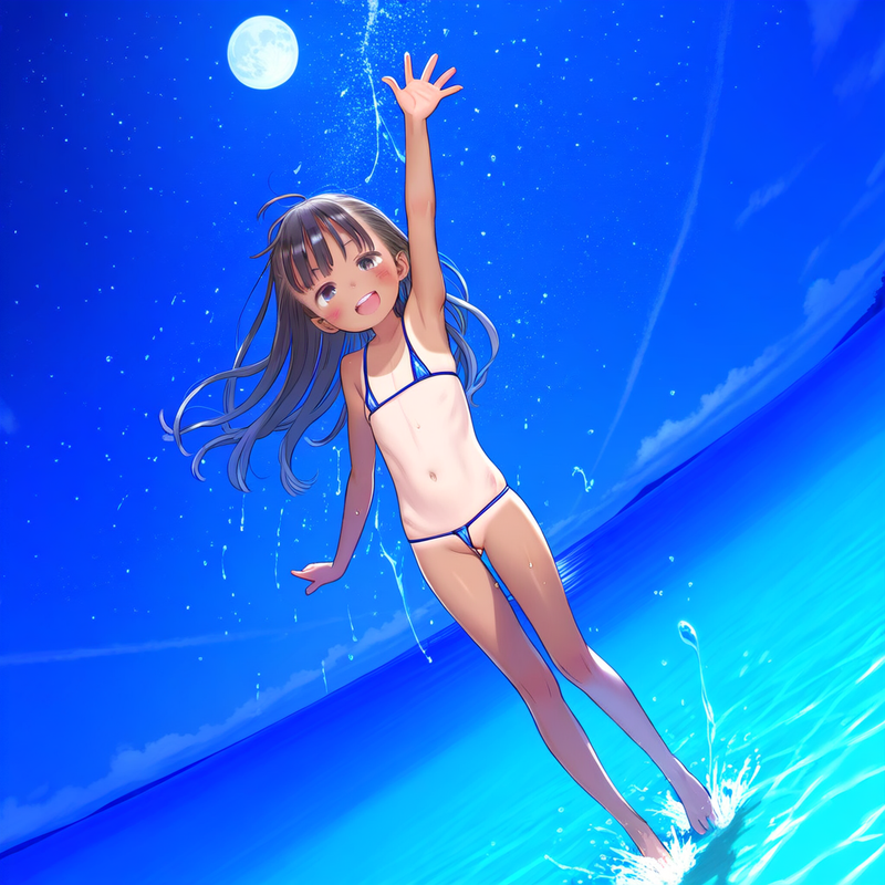 120018161_p16 loli, flat-chested and hairless, bikini ⁄ マイクロビキニではしゃぐ女の子 - momomon