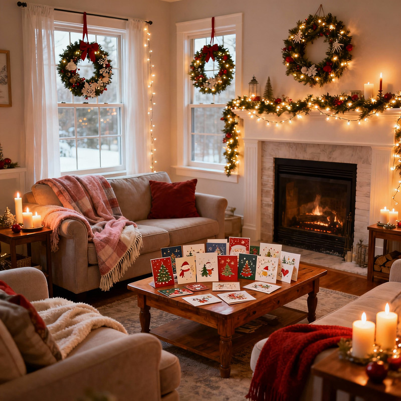 Уютный новогодний дом