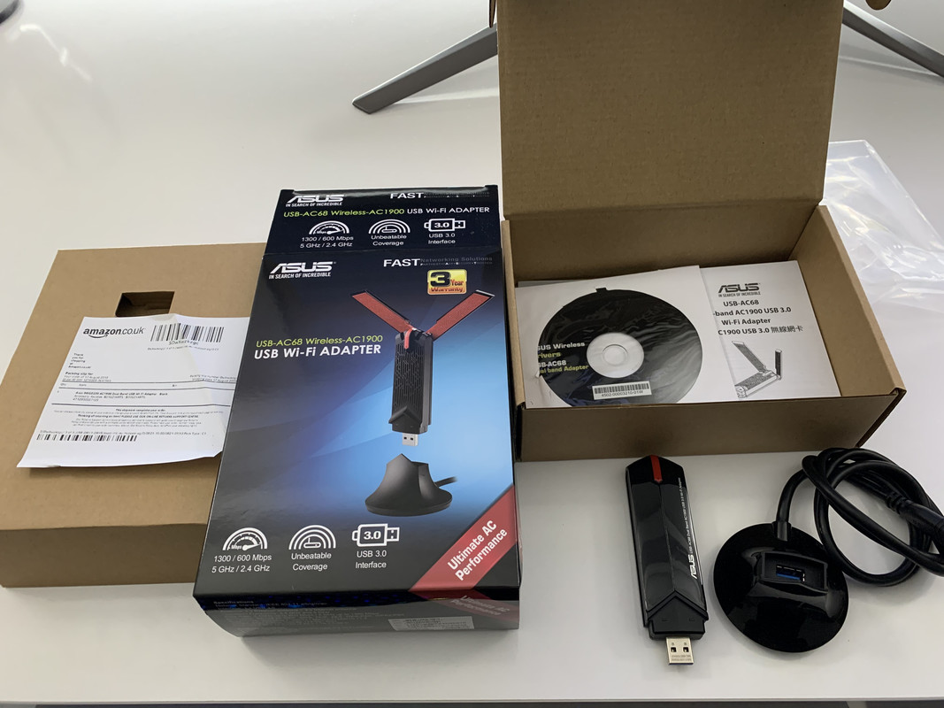 .. SATILIK .. ASUS USB-AC68 AC1900 Dual-Band USB 3.0 WiFi Adaptör