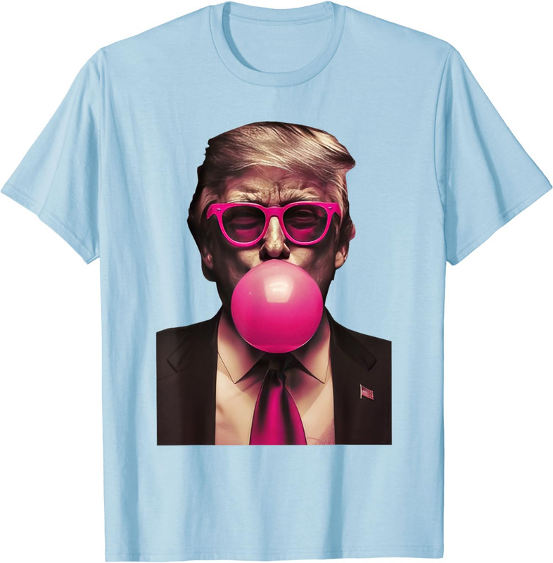 Trump Pink Bubble Gum Funny Design For Republicans Unisex T-Shirt