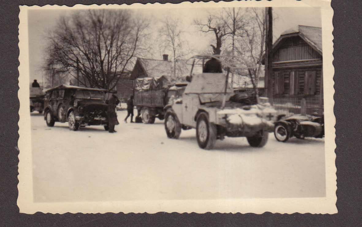 panzerspähwagen 4 RAD Panzer Tank Russland Winte