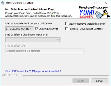 YUMI (Your Universal Multiboot Installer) UEFI 0.0.4.0
